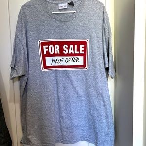Urban Up Mens XL short sleeve t-shirt.  “For Sale”
Gag/humor tshirt